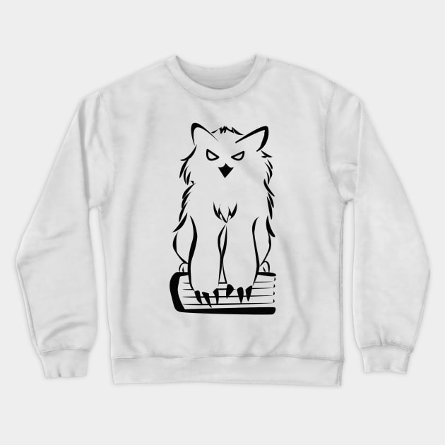 Wise Owlbear Crewneck Sweatshirt by 4kraft